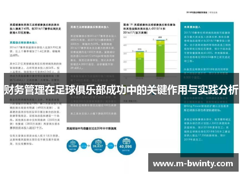 财务管理在足球俱乐部成功中的关键作用与实践分析